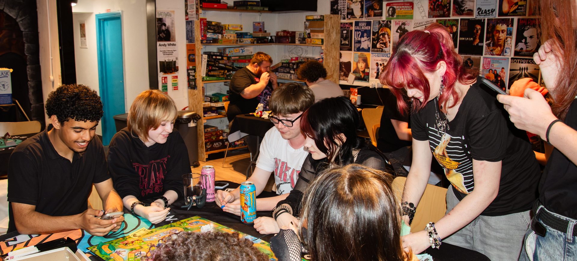 A busy games night at Board & Brewed