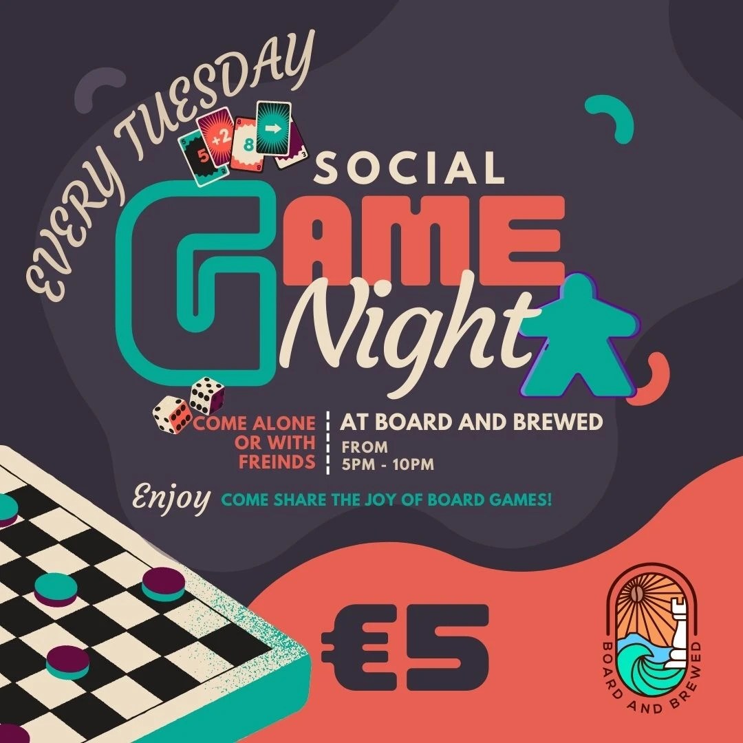 It’s Social Tuesday Tonight at Board And Brewed!